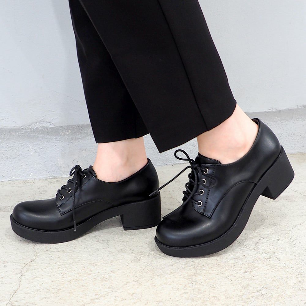 厚底レースアップシューズ（BY_8980441） | あしながおじさん