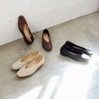防水｜Vカットフラットシューズ