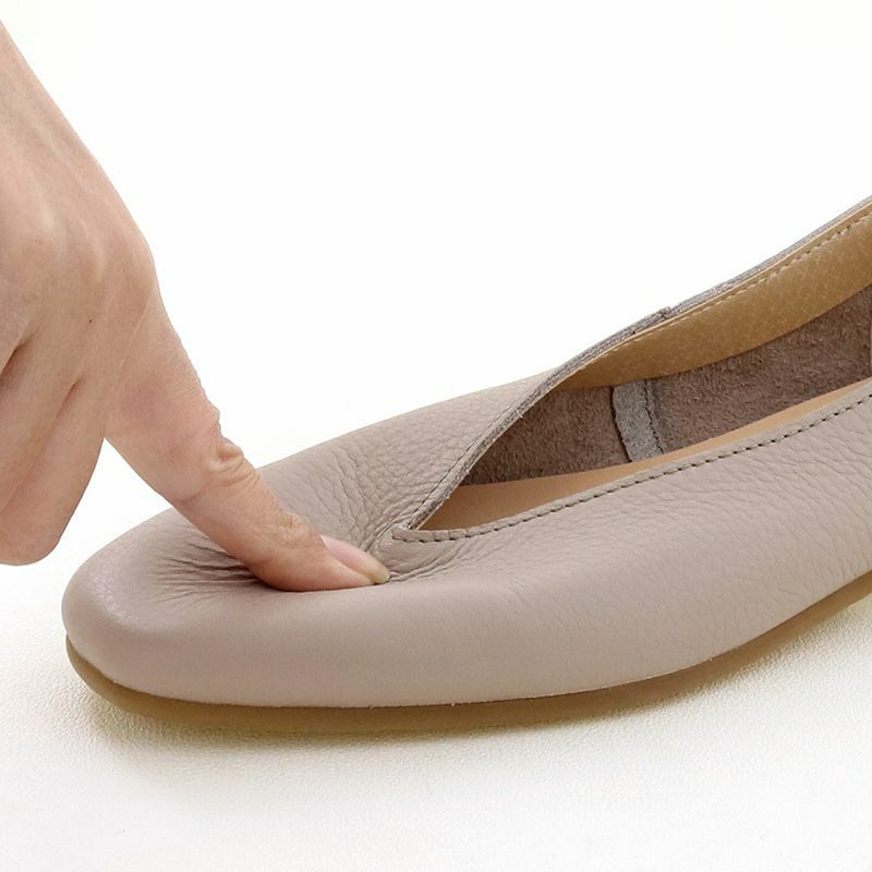 ソフトな作りでしけ付け感のない履き心地です