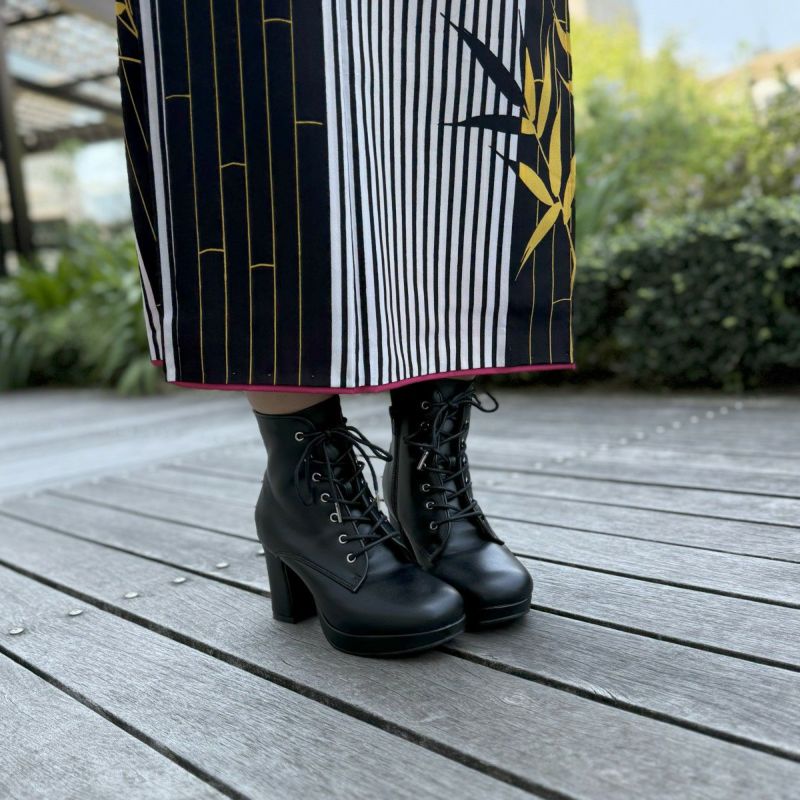 厚底レースアップブーツ（BY_8700153） | あしながおじさん / cavacava