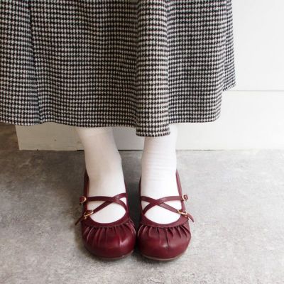 【SALE】ギャザーストラップパンプス（BY_8980631）