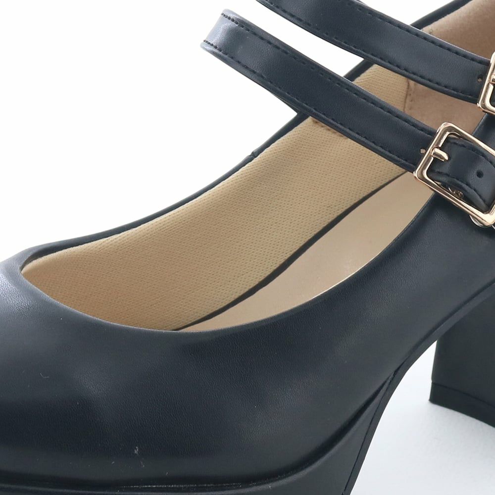 美品 レネカオヴィラ プラットフォーム バックストラップ パンプス 