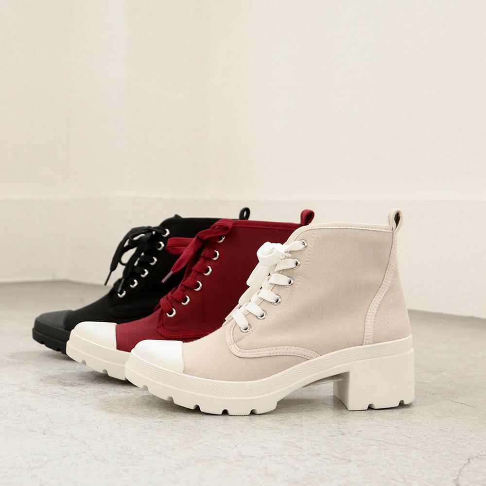 晴雨兼用｜ハイカットヒールスニーカー