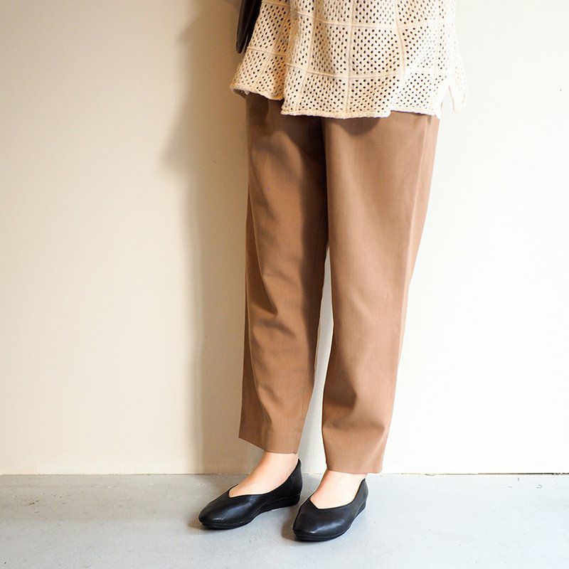 美品✨️ENあしながおじさん　スクエアトゥ　フラットシューズ　レザー　24cm あしながおじさん レースアップシューズ ブラック レザー