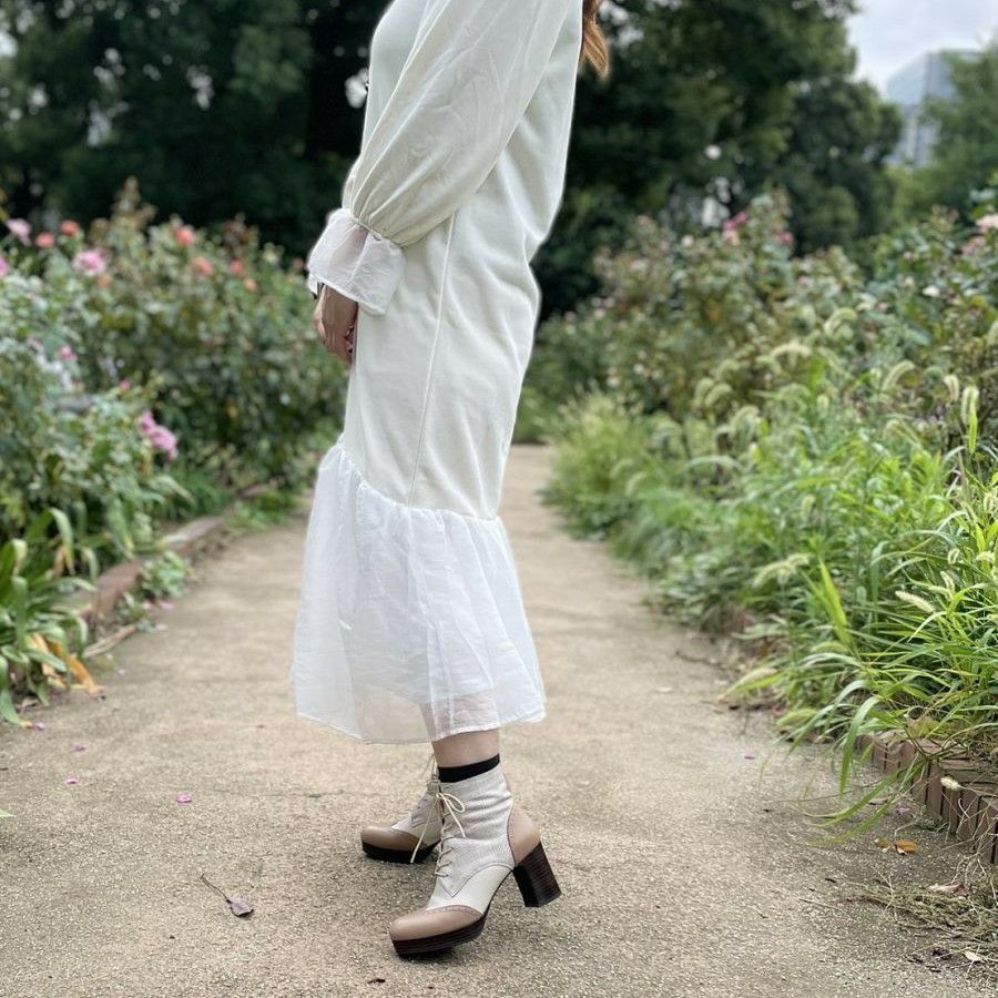 スタッフ着用：ライトグレージュコンビ