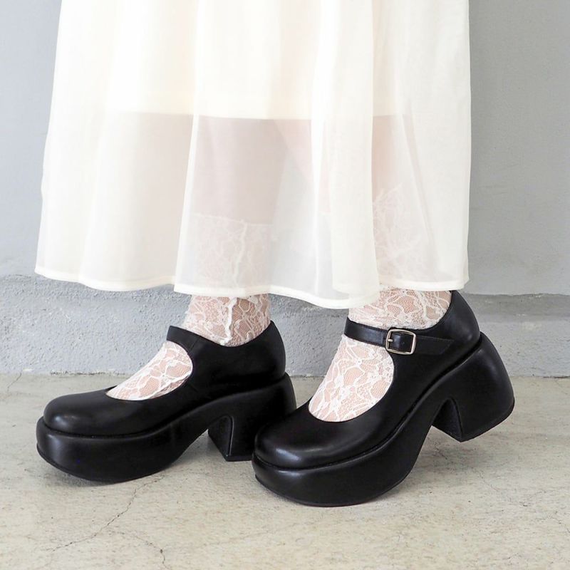 厚底おでこストラップパンプス（BY_8740175