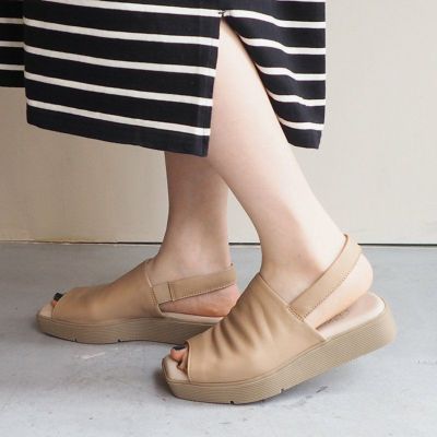 【SALE】ソフトレザーカバーサンダル（AY_6440119）