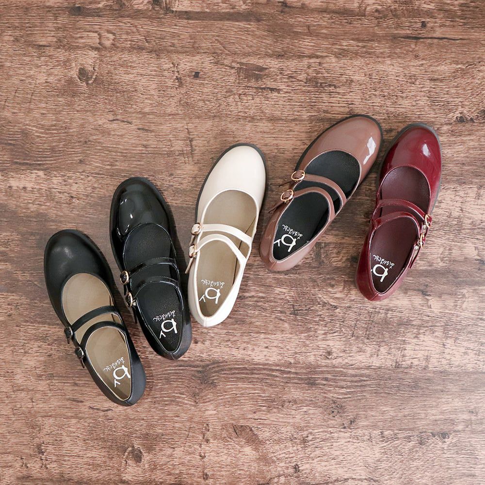 晴雨兼用│ダブルストラップパンプス