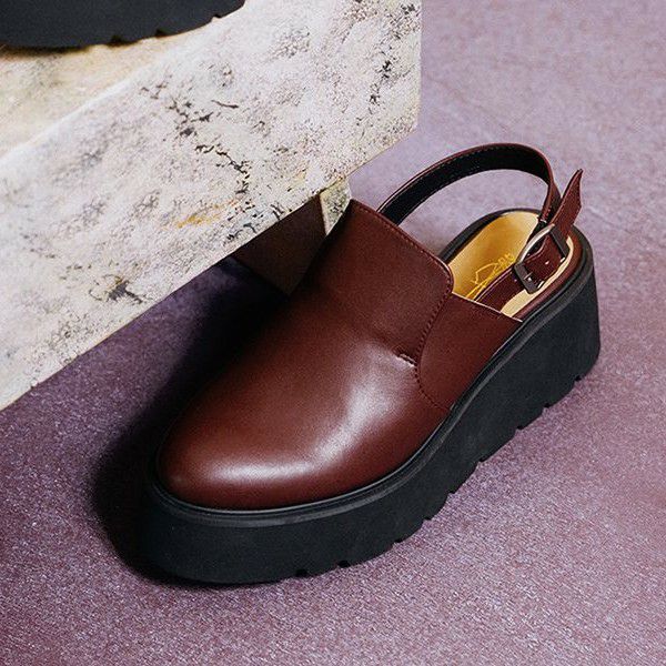 軽量｜厚底バックスリングシューズ