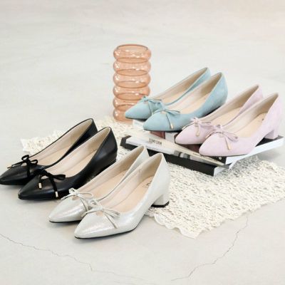 【SALE】ポインテッドリボンパンプス（BY_8700189）