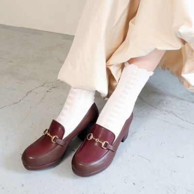 【SALE】厚底ビットローファーパンプス（BY_8700183-A）