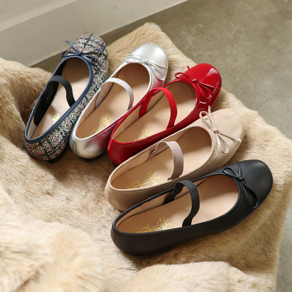 軽量｜ストラップバレエシューズ