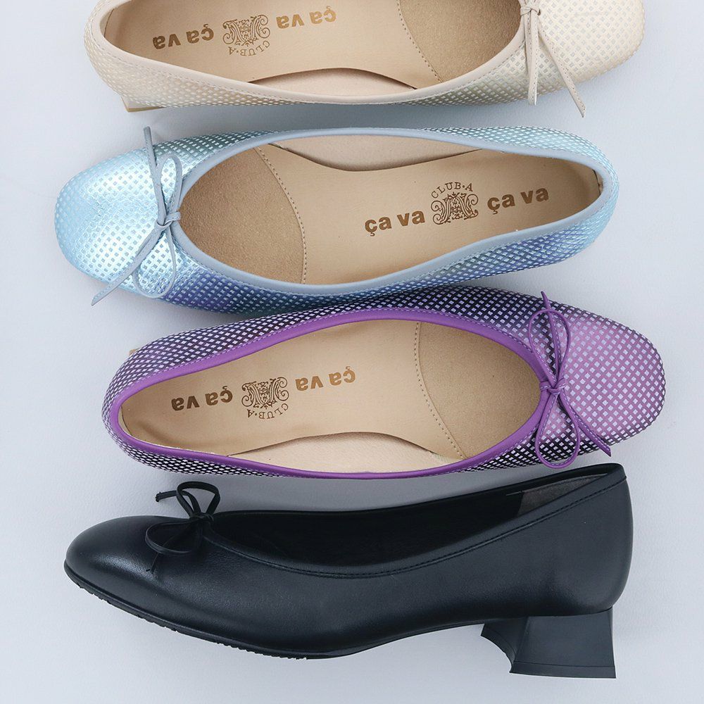 ヒールアップバレエシューズ