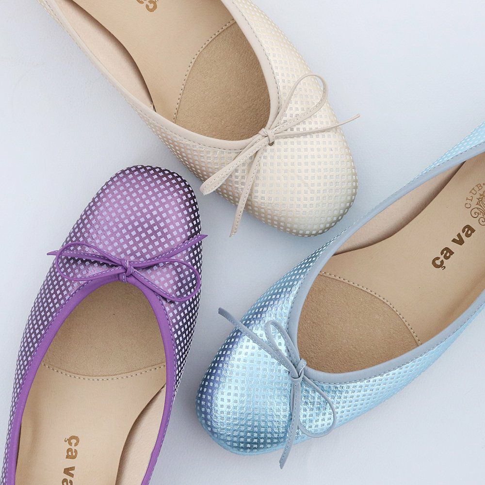 ヒールアップバレエシューズ