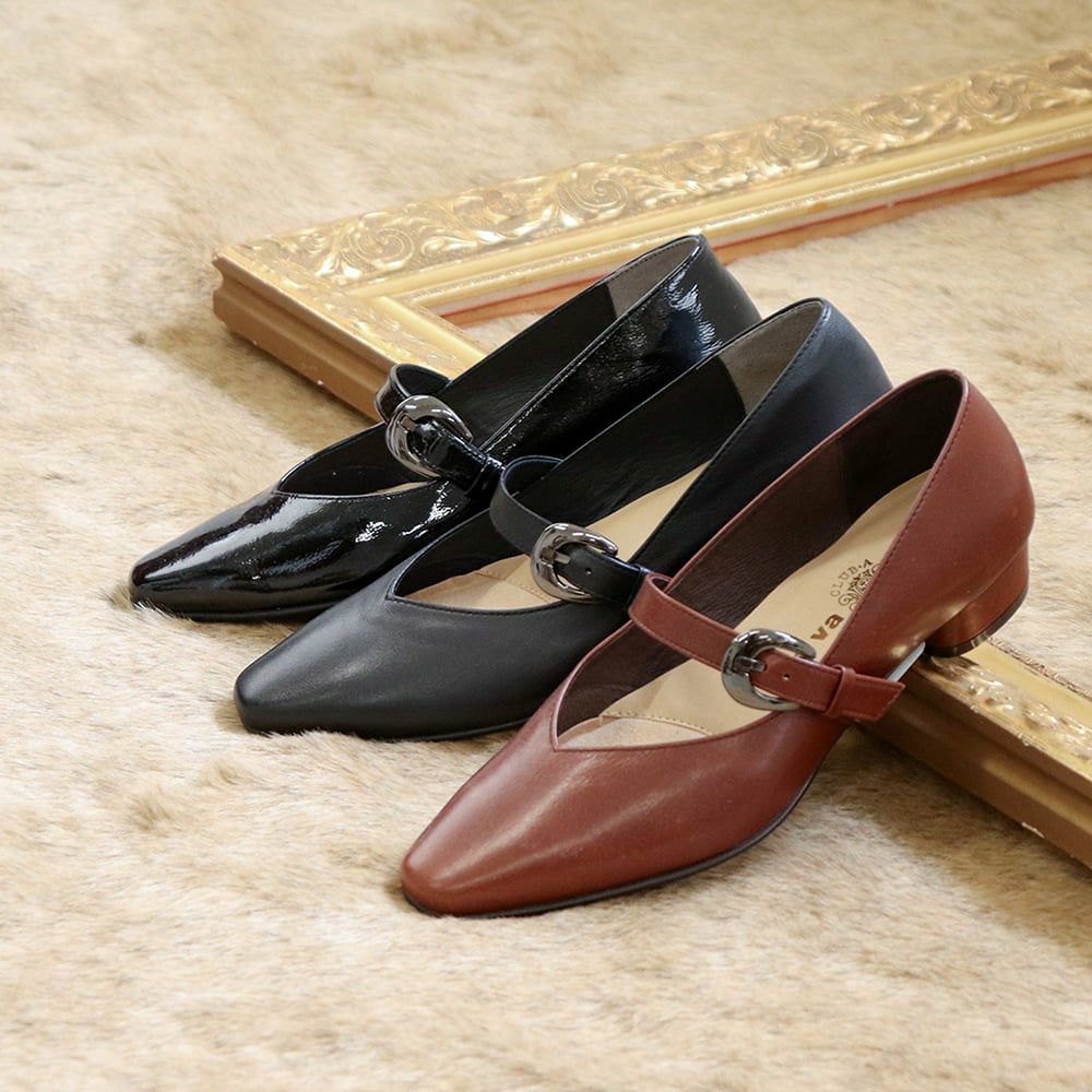 撥水｜ソフトストラップパンプス