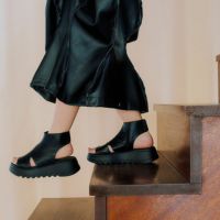 ブーツサンダル ブラック Amazon | [SEJUC] サンダル 厚底 厚底サンダル サマーブーツ