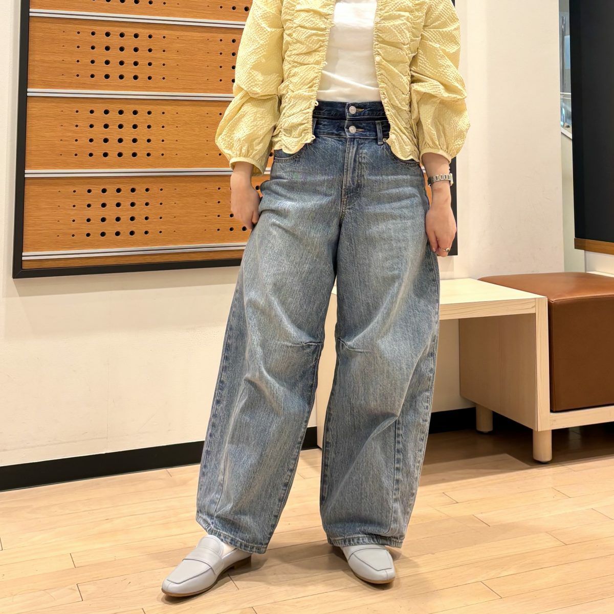 スタッフ着用：ブルーグレー