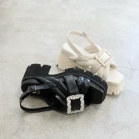 軽量｜厚底ビジューサンダル