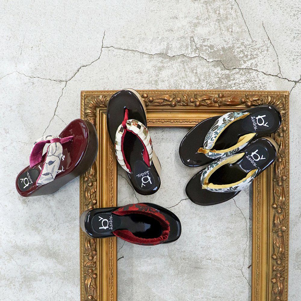 厚底下駄トングサンダル