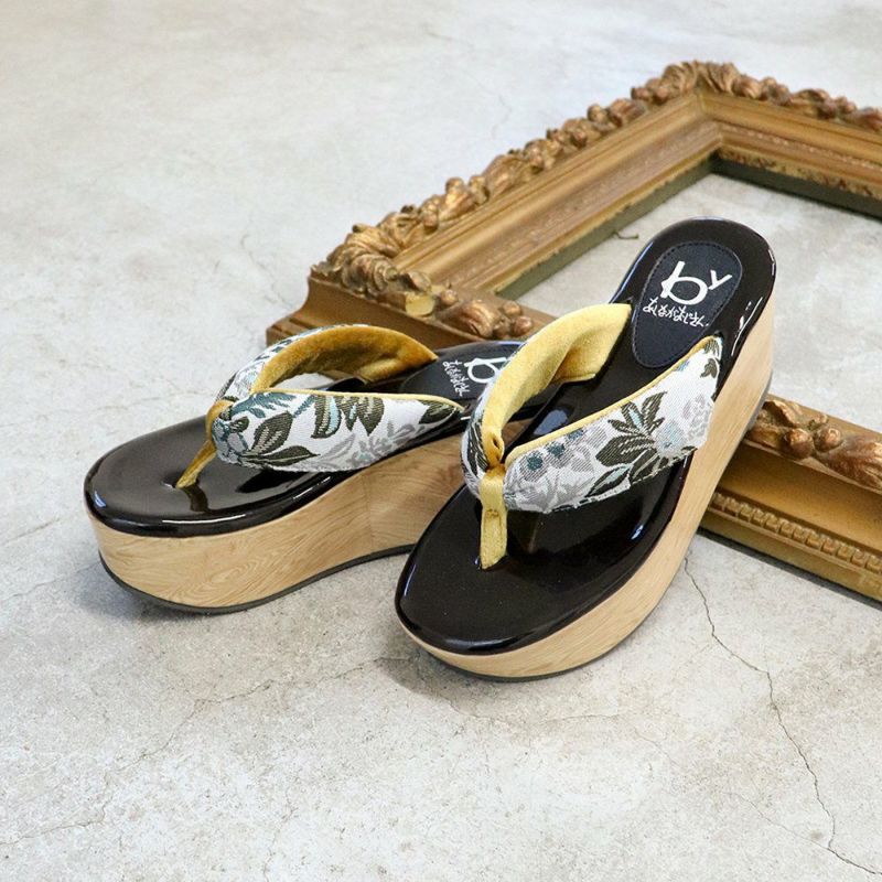 ［2025春夏新色］イエローコンビ　※鼻緒の柄は商品写真をご参照ください