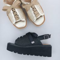 軽量｜厚底リボンサンダル