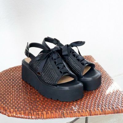 【SALE】軽量｜厚底リボンサンダル （AS_7210145）