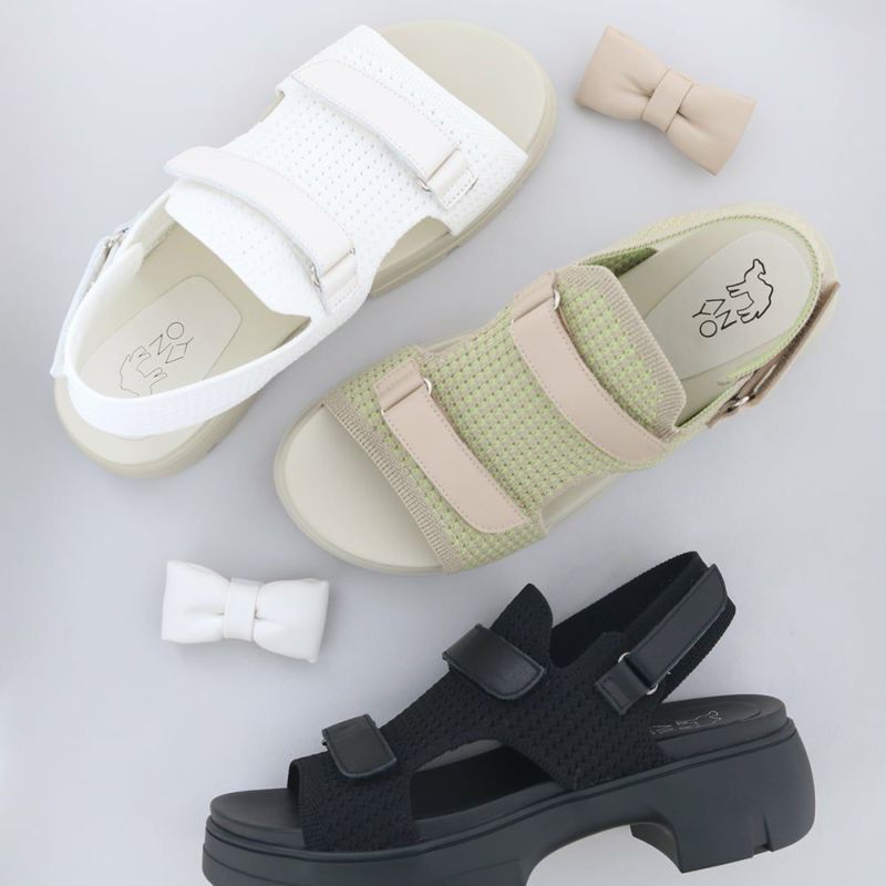 SALE】厚底パデットリボンサンダル （AY_1340095