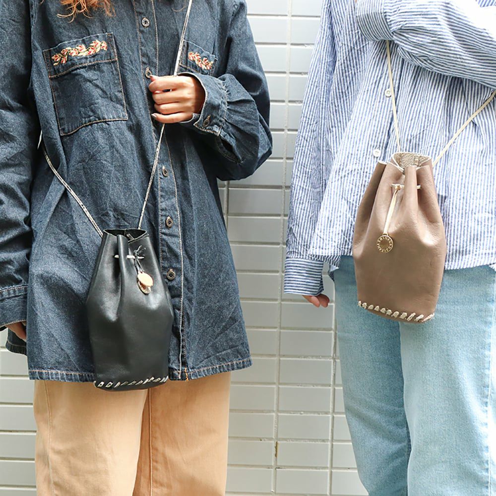 3月のワークショップは大人気の巾着ポシェットです