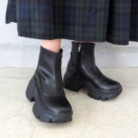 byあしながおじさん/厚底ストレッチショートブーツ 楽天市場】あしながおじさん ショートブーツ レースアップ