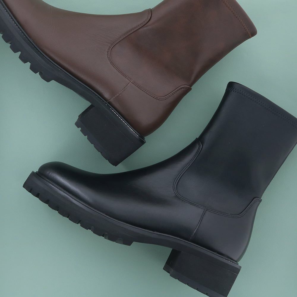 軽量｜厚底ストレッチブーツ