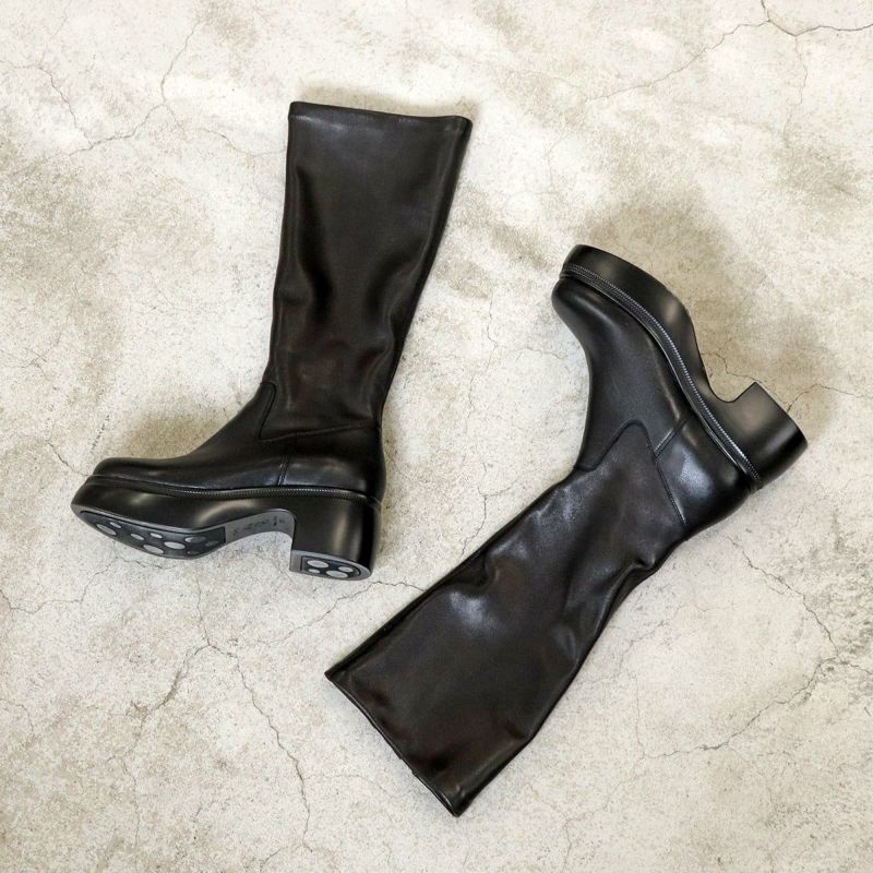 撥水｜厚底ロングブーツ 