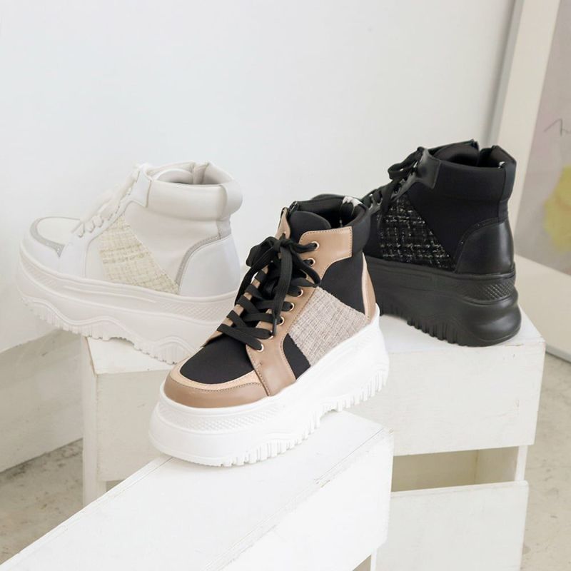 厚底ハイカットスニーカー