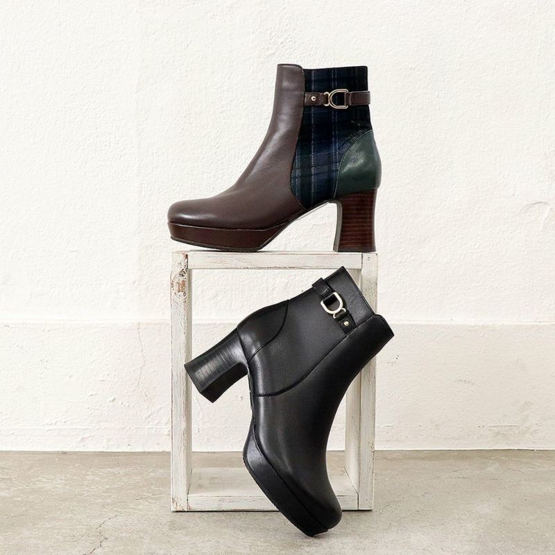 防滑｜厚底おでこブーツ 