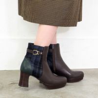 【✩】グラマラスな雰囲気の女性用ブーツ。 セール】 厚底レースアップブーツ （ブーツ（ショート丈