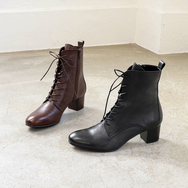 ヒールレースアップブーツ