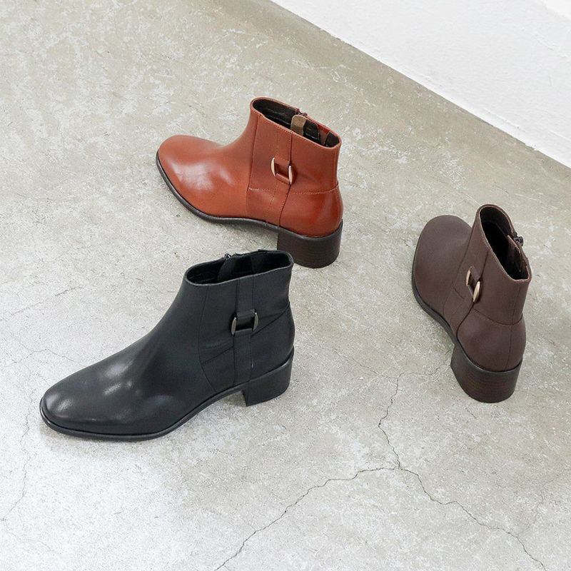 防滑｜バックルショートブーツ