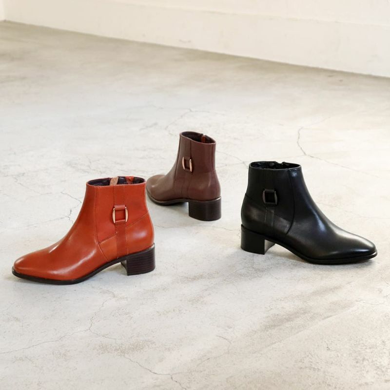 防滑｜バックルショートブーツ