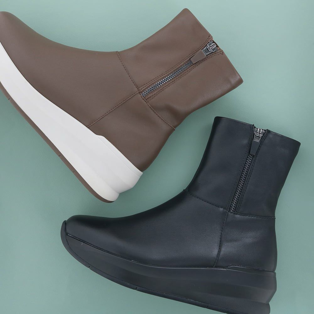 撥水｜厚底スニーカーブーツ 